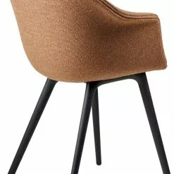 Gubi Bat Esszimmerstuhl Gepolstert / Kunststoffbasis, Around Bouclé 032 -Cozy Living gubi bat dining chair fully upholstered black 2