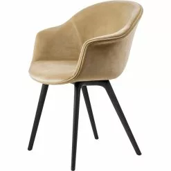 Gubi Bat Esszimmerstuhl Gepolstert / Kunststoffbasis, Graugrün