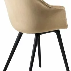 Gubi Bat Esszimmerstuhl Gepolstert / Kunststoffbasis, Graugrün 5 Gubi Bat Esszimmerstuhl Gepolstert / Kunststoffbasis, Graugrün -Cozy Living gubi bat dining chair fully upholstered black 5