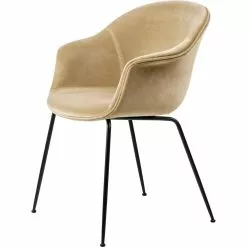 Gubi Bat Esszimmerstuhl Gepolstert / Kegelförmige Basis, Graugrün