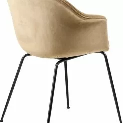 Gubi Bat Esszimmerstuhl Gepolstert / Kegelförmige Basis, Graugrün -Cozy Living gubi bat dining chair fully upholstered conic base 8