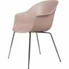 Gubi Bat Stuhl Conic, Black Chrome/ Sweet Pink