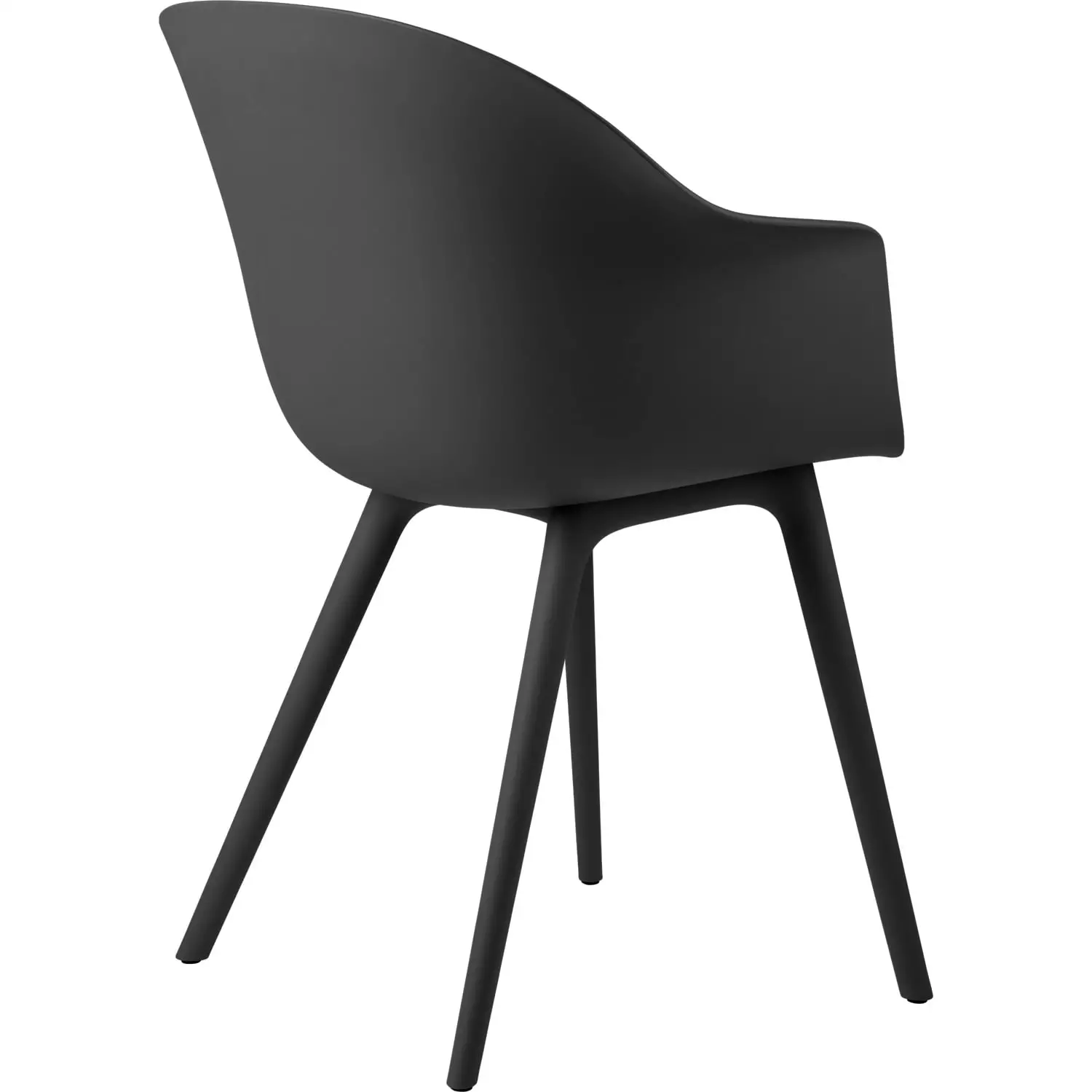 Gubi Bat Stuhl Plastik, Black 2 Gubi Bat Stuhl Plastik, Black – Bild 2