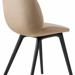 Gubi Beetle Stuhl Gepolstert / Kunststoffbasis, Remix 3 233 -Cozy Living gubi beetle dining chair front black plastic 13