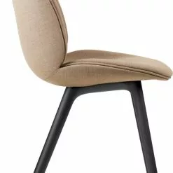 Gubi Beetle Stuhl Gepolstert / Kunststoffbasis, Remix 3 233 -Cozy Living gubi beetle dining chair front black plastic 14