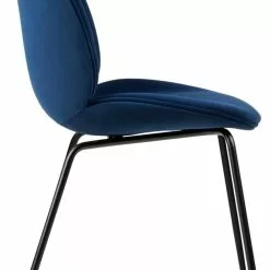 Gubi Beetle Stuhl Gepolstert / Kegelförmige Basis, Sunday 003 -Cozy Living gubi beetle dining chair front matt black 34
