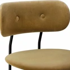 Gubi Coco Esszimmerstuhl Gepolstert, Graugrün -Cozy Living gubi beetle dining chair front matt black 47