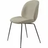 Gubi Beetle Dining Chair, Black, PG2, Li.Bouclé 008
