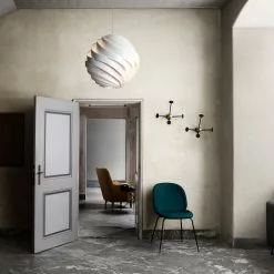 Gubi Beetle Dining Chair, Black, PG2, Li.Bouclé 004 -Cozy Living gubi beetle dining chair schwarz kvadrat canvas 984 1 1