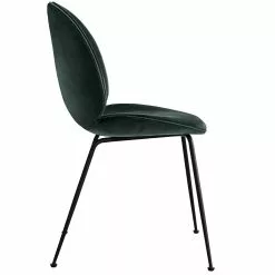 Gubi Beetle Stuhl Black / Velvet, Dark Green -Cozy Living gubi beetle stuhl black 32