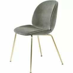 Gubi Beetle Stuhl Brass / Eros, Pastel Green
