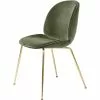 Gubi Beetle Stuhl Brass / Dandy, Smokey Green