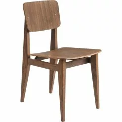 Gubi C-Chair Stuhl, Furnier / Walnuss Geölt