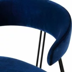 Gubi Violin Esszimmerstuhl Gepolstert, Saphirblau -Cozy Living gubi violin dining chair upholstered 9