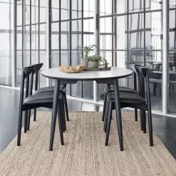 Haslev Symphony Stuhl, Schwarz Ledersitz, Schwarz Gebeizte Eiche 5 Haslev Symphony Stuhl, Schwarz Ledersitz, Schwarz Gebeizte Eiche -Cozy Living haslev chair 02 black stain lacquered oak black leather 3