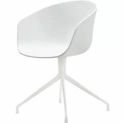 Hay AAC 20 Stuhl, Drehfuß Weiß / Weiß