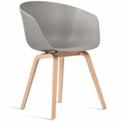 Hay AAC 22 Stuhl, , Mit Wasserlack Behandelte Eiche / Grau