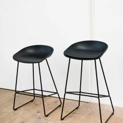 Hay AAS 38 Barhocker Hoch, Schwarzes Gestell / Schwarz -Cozy Living hay aas 38 barhocker hoch schwarzes gestell 3