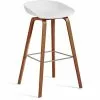 Hay AAS 32 Barhocker Hoch, Mit Lack Auf Wasserbasis Lackiert Walnussholz / Weiß