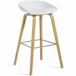 Hay AAS 32 Barhocker Hoch, Mit Wasserlack Behandelte Eiche / Weiß