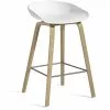 Hay AAS 32 Barhocker Niedrig, Mit Wasserlack Behandelte Eiche / Weiß