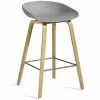 Hay AAS 32 Barhocker Niedrig, Mit Wasserlack Behandelte Eiche / Beton
