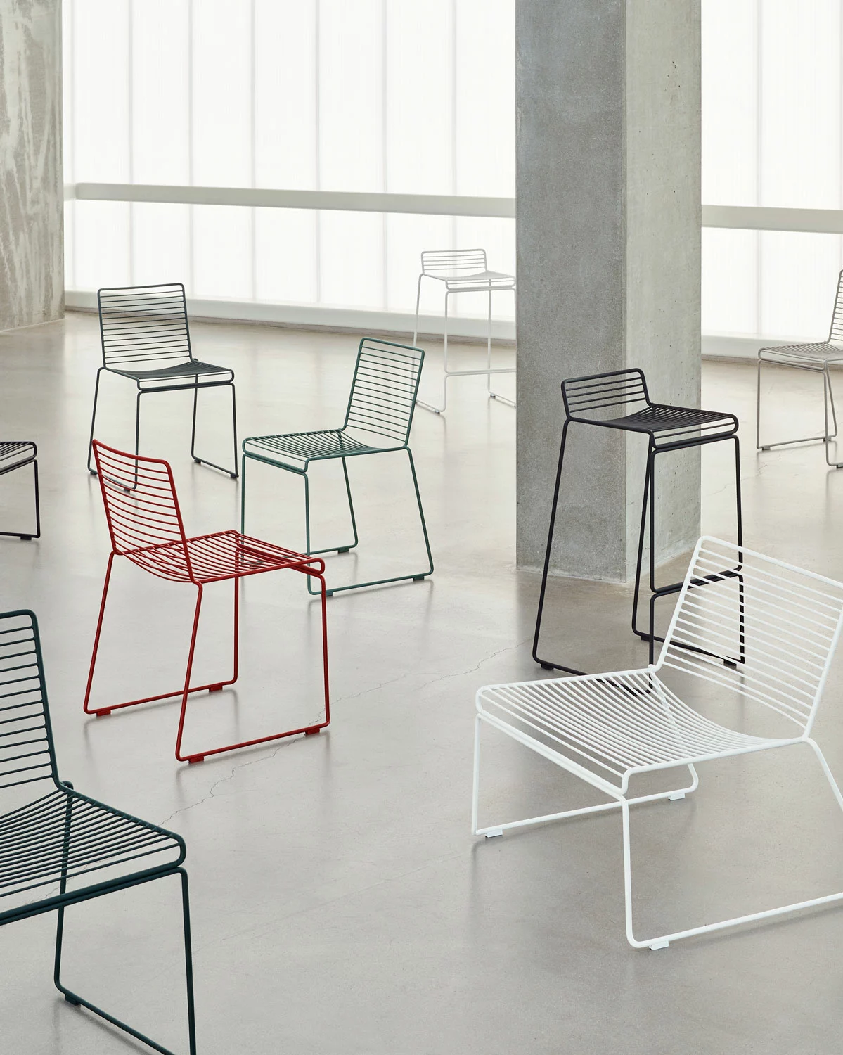 Hay Hee Barhocker Niedrig, Asphalt Grey 4 Hay Hee Barhocker Niedrig, Asphalt Grey – Bild 4