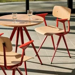 Hay Result Lehnstuhl, Eiche / Tomato Red -Cozy Living hay result armchair bg base smoked wb laq oak seat bck 9