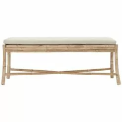 House Doctor Sedeo Bank Mit Kissen 130x38 Cm, Natur