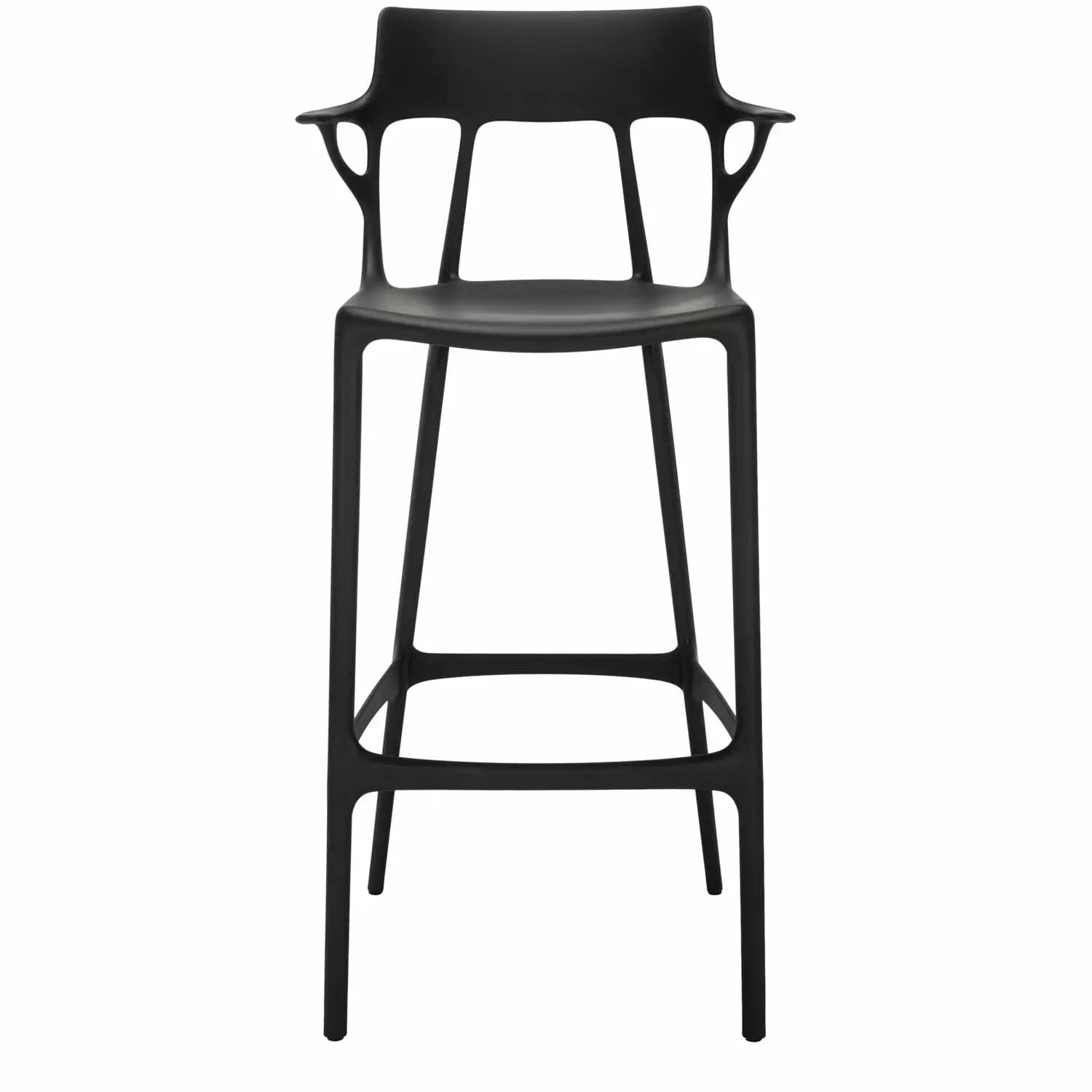 Kartell A.I. Barhocker Recycelt 75 Cm, Schwarz 1 Kartell A.I. Barhocker Recycelt 75 Cm, Schwarz