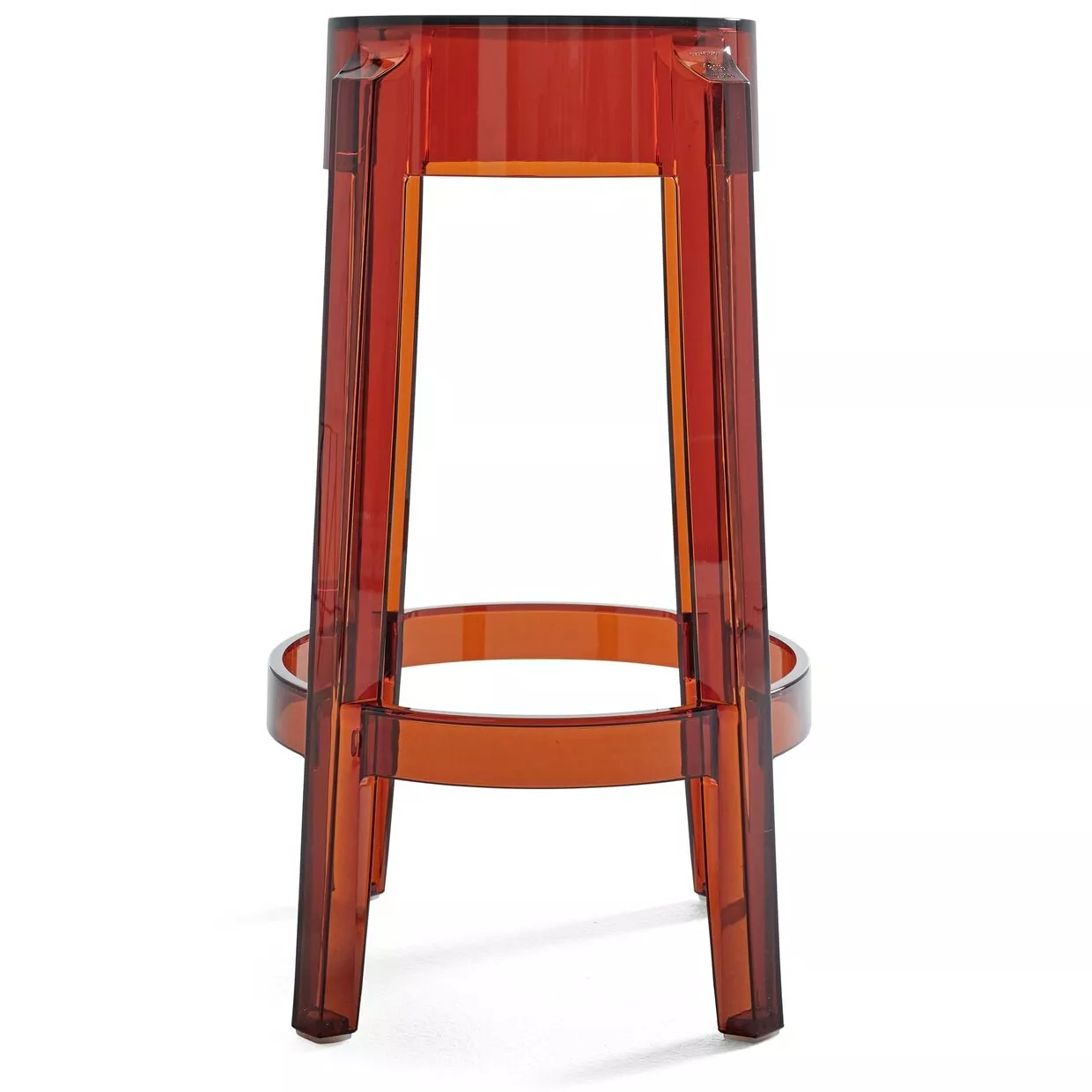 Kartell Charles Ghost Barhocker 65 Cm, Bernsteingelb 2 Kartell Charles Ghost Barhocker 65 Cm, Bernsteingelb – Bild 2