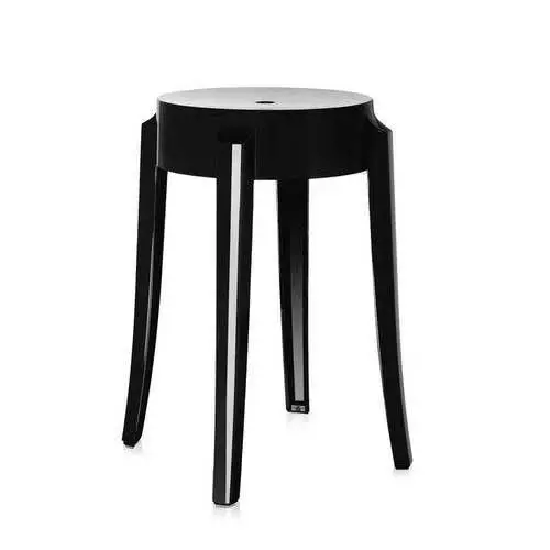 Kartell Charles Ghost Hocker, Schwarz 1 Kartell Charles Ghost Hocker, Schwarz