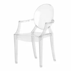 Kartell Lou Lou Ghost Stuhl Baby, Kristall
