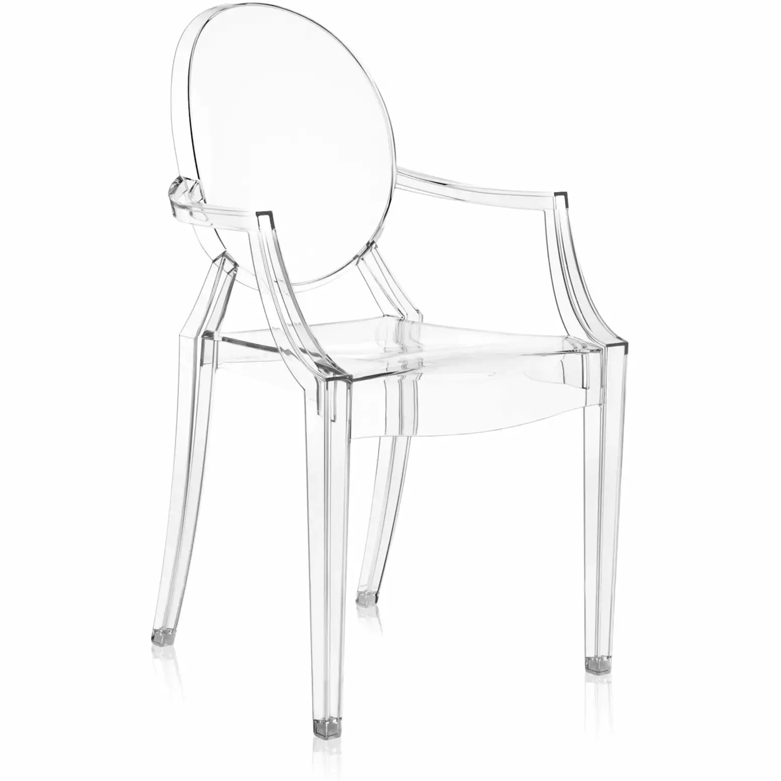 Kartell Louis Ghost-Stuhl, Kristall 1 Kartell Louis Ghost-Stuhl, Kristall
