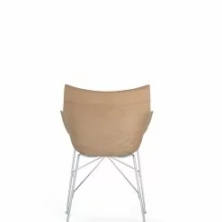 Kartell Q/Wood Stuhl, In Heller Holzoptik / Weiß / Chrom -Cozy Living kartell q wood stuhl 6