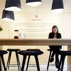 Mater High Stool Hocker 69 Cm, Schwarz Gefärbt Buche -Cozy Living mater high stool hocker 69 cm 3