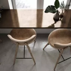 Mater The High Stool Backrest Barstuhl, Schwarz Lackiert Buche -Cozy Living mater the high stool backrest barstuhl 2 1