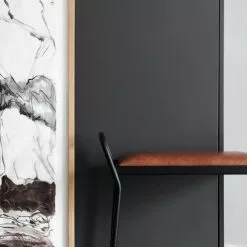 Maze Anyone Hocker, Schwarz/Vintage Cognac -Cozy Living maze anyone hocker 5