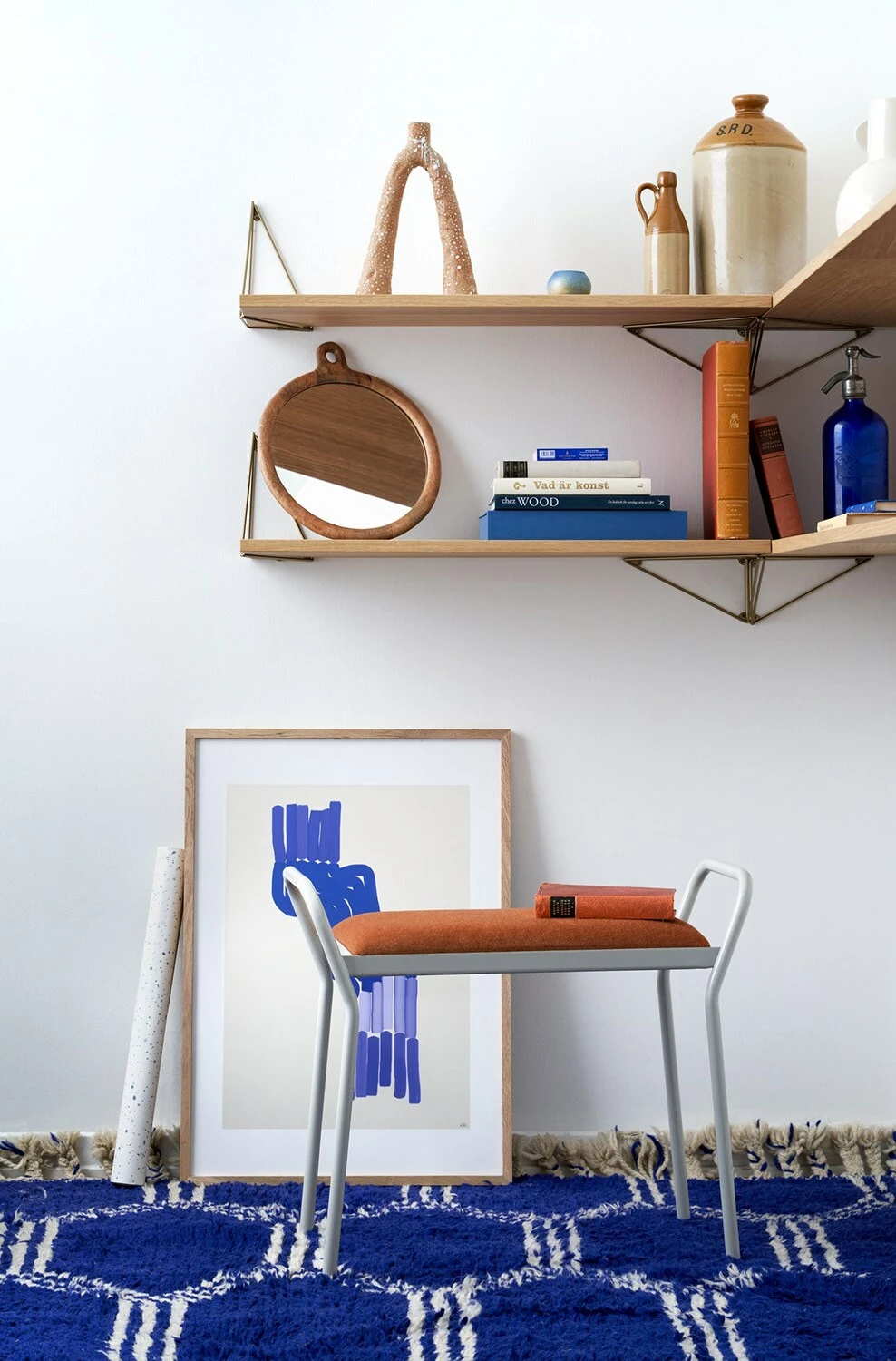 Maze Anyone Hocker, Grau/Rost 5 Maze Anyone Hocker, Grau/Rost – Bild 5