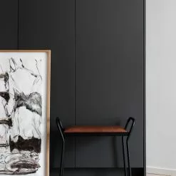 Maze Anyone Hocker, Schwarz/Vintage Cognac -Cozy Living maze anyone hocker 6