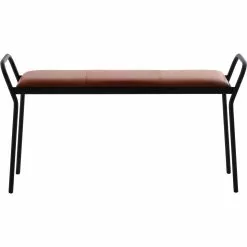 Maze Anytwo Hocker, Schwarz/ Vintage Cognac