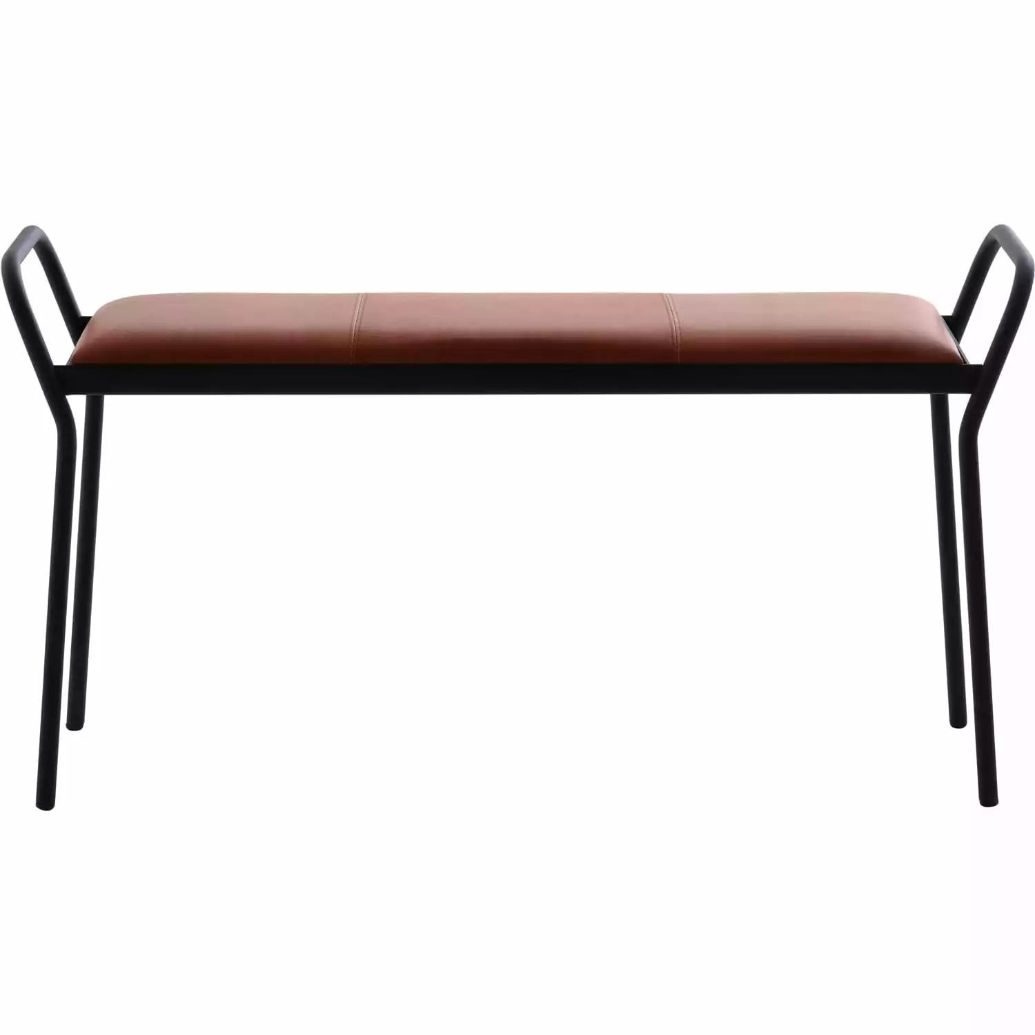 Maze Anytwo Hocker, Schwarz/ Vintage Cognac 1 Maze Anytwo Hocker, Schwarz/ Vintage Cognac