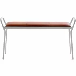 Maze Anytwo Hocker, Weiß/ Vintage Cognac