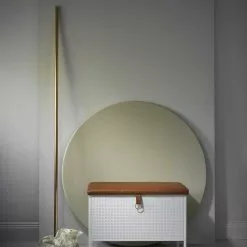 Maze Frank Aufbewahrungsbank, Weiß/Cognac -Cozy Living maze frank aufbewahrungsbank 3