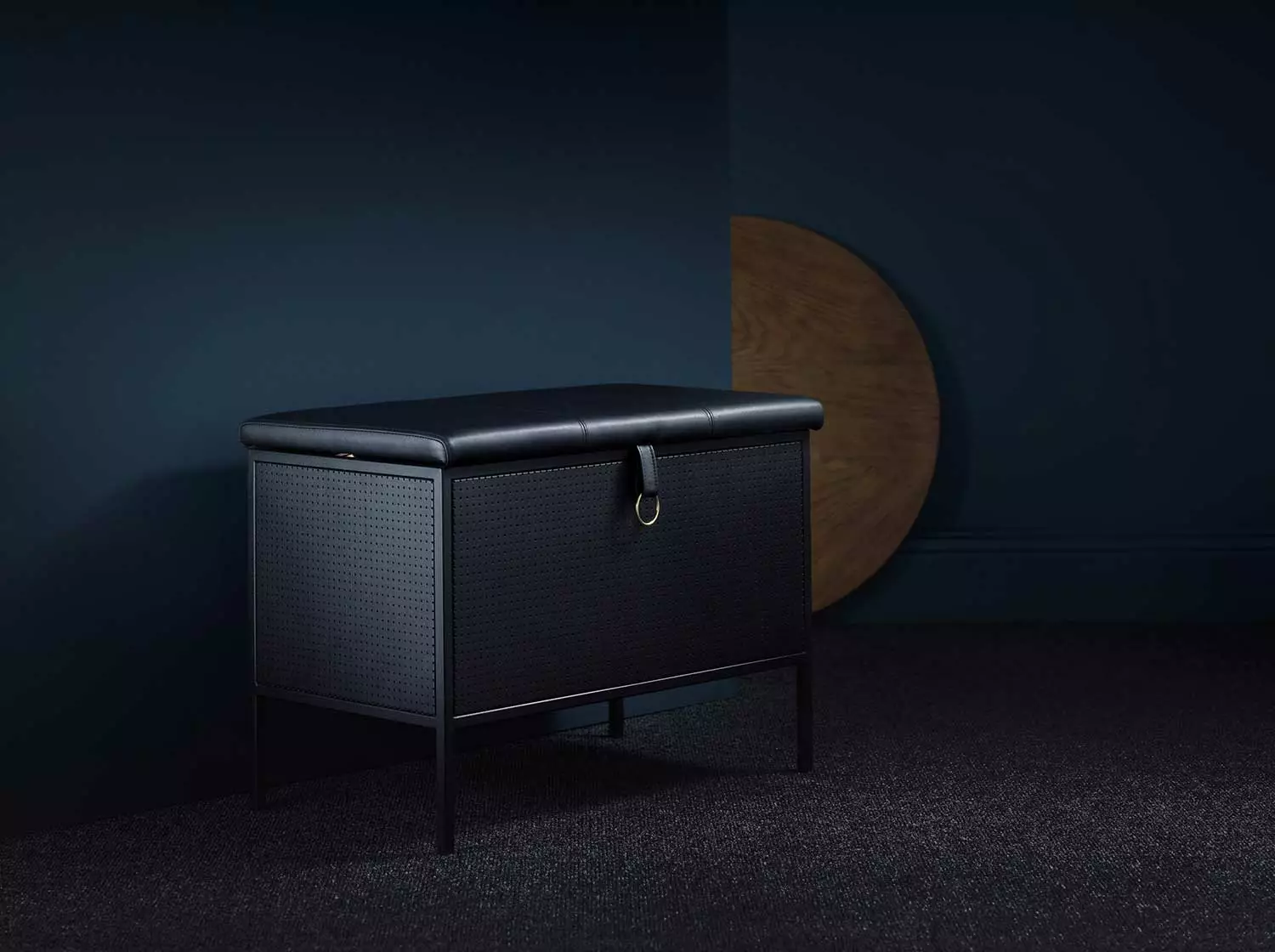 Maze Frank Aufbewahrungsbank, Schwarz/Schwarz 2 Maze Frank Aufbewahrungsbank, Schwarz/Schwarz – Bild 2