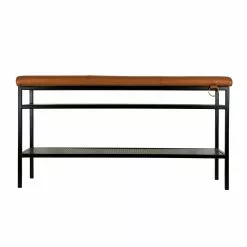 Maze Nancy Bank, Schwarz/Cognac