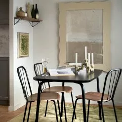 Maze Same Esszimmerstuhl, Schwarz/Walnussfarben -Cozy Living maze same dining chair 16