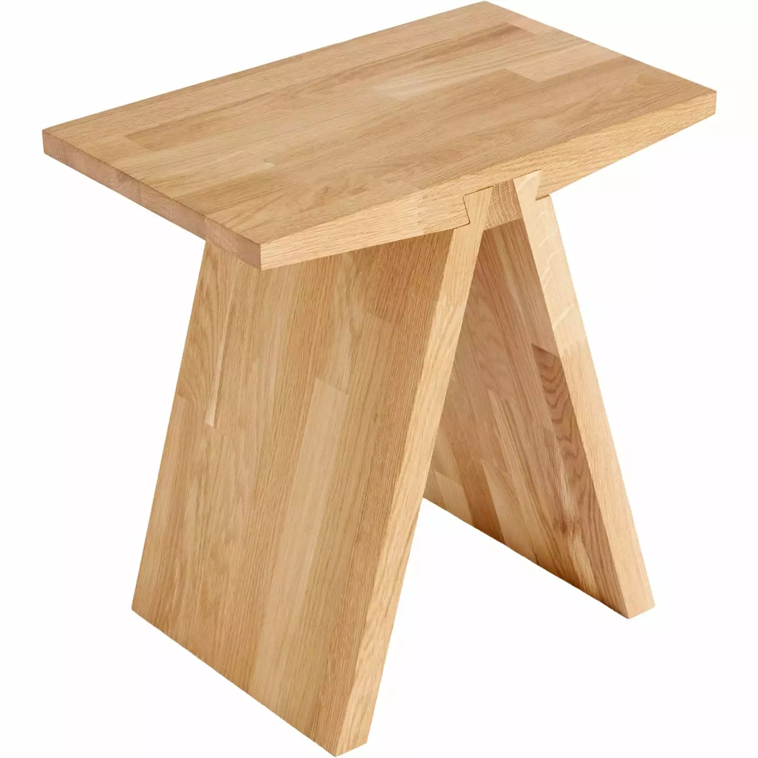 Muubs Angle Stool Solid Oak, Natural / Oil 2 Muubs Angle Stool Solid Oak, Natural / Oil – Bild 2