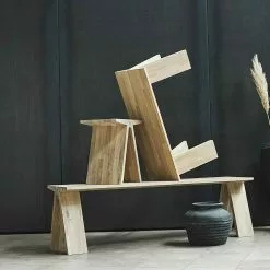 Muubs Angle Stool Solid Oak, Natural / Oil 8 Muubs Angle Stool Solid Oak, Natural / Oil -Cozy Living muubs angle hocker massive eiche grau 16