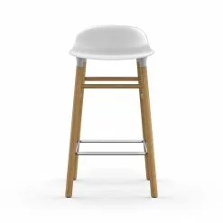 Normann Copenhagen Form Barhocker 65cm, Weiß/Eiche
